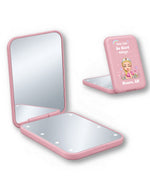 Personalized Name And Character You Can Do Hard Things Gift For Nurse LED Mirror - Scrubloop