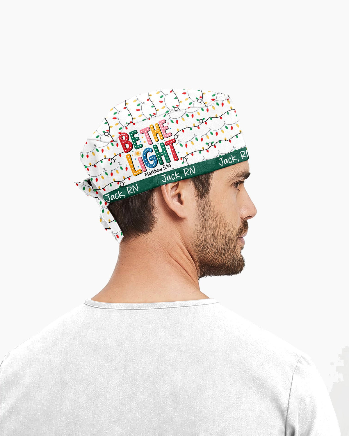 Personalized Name And Job Title Be The Light Christian Christmas Gift For Nurse Cap - Scrubloop