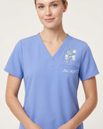 Personalized Name And Job Title Nurse You Can Do Hard Things Stethoscope Bow With Flower Top - Scrubloop