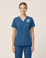 Personalized Name And Job Title Nurse You Can Do Hard Things Stethoscope Bow With Flower Top - Scrubloop