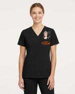 Personalized Name And Specialty Happy Halloween Funny Gift For Nurse Top - Scrubloop