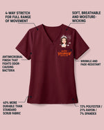 Personalized Name And Specialty Happy Halloween Funny Gift For Nurse Top - Scrubloop