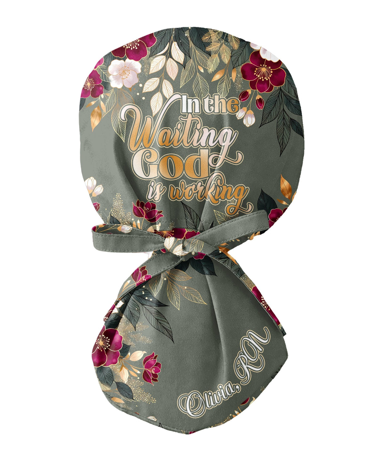 Personalized Name And Specialty In The Waiting God Is Working Christian Gift For Nurse Cap - Scrubloop
