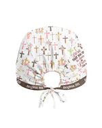 Personalized Name And Specialty Let All That You Do Be Done In Love Cross Pattern Christian Gift For Nurse Cap - Scrubloop