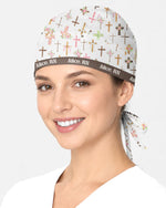 Personalized Name And Specialty Let All That You Do Be Done In Love Cross Pattern Christian Gift For Nurse Cap - Scrubloop
