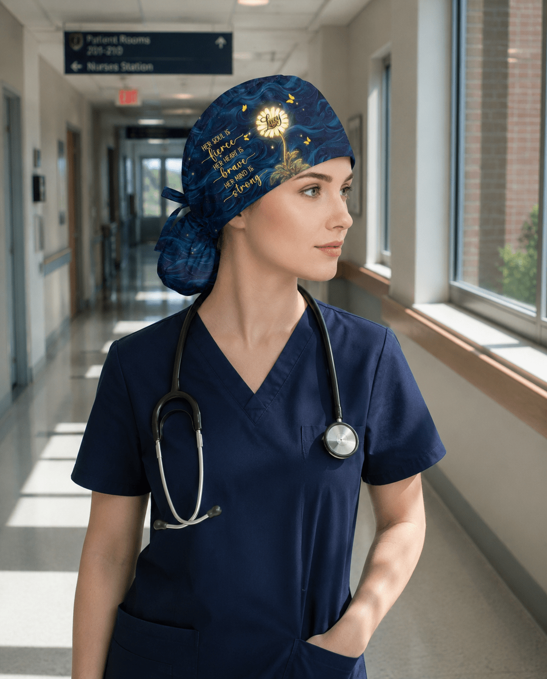 Personalized Name And Specialty Nurse Her Soul Is Fierce Cap - Scrubloop