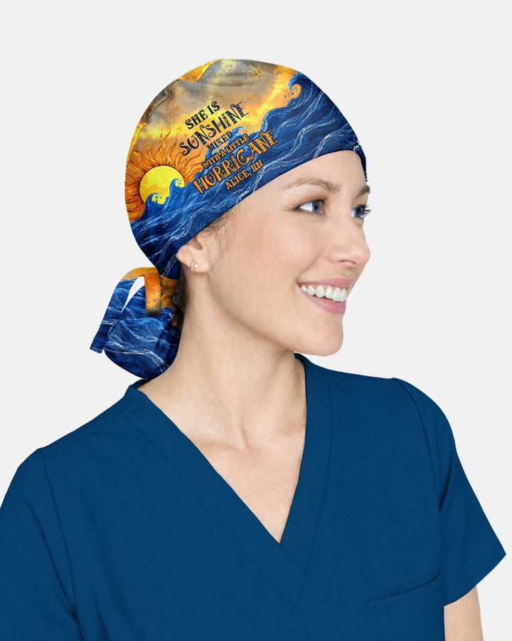 Personalized Name And Specialty She Is Sunshine Mixed With A Little Hurricane Gift For Nurse Cap