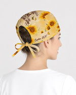 Personalized Name And Specialty She Who Kneels Before God Christian Nurse Cap - Scrubloop