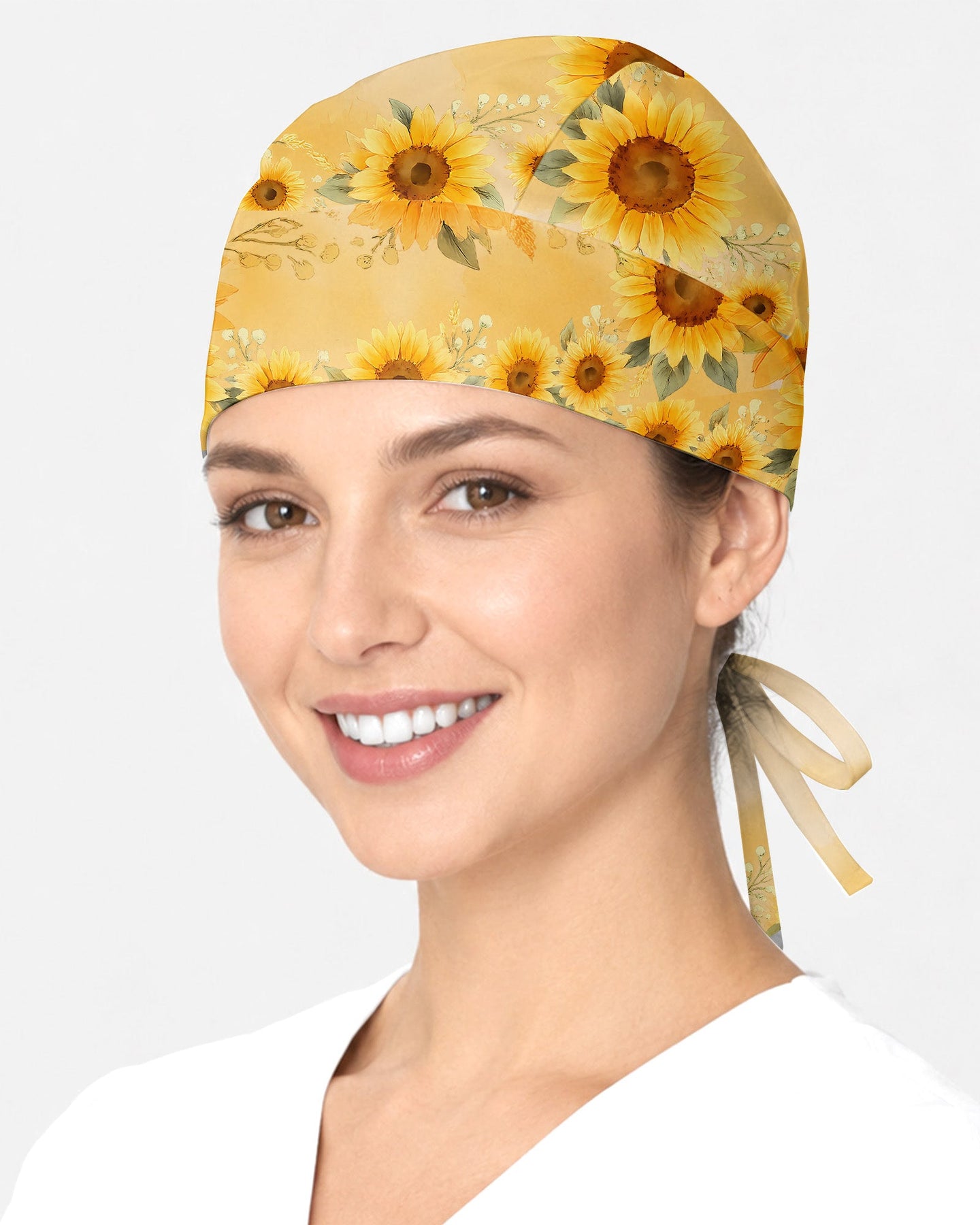 Personalized Name And Specialty She Who Kneels Before God Christian Nurse Cap - Scrubloop