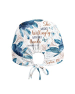 Personalized Name And Specialty She Works Willingly With Her Hands Christian Nurse Cap - Scrubloop