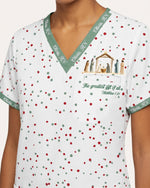 Personalized Name And Specialty The Greatest Gift Of All Nativity Scene Christmas Gift For Nurse Top - Scrubloop