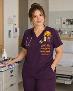 Personalized Name And Specialty We're Not Sugar & Spice And Everything Nice Halloween Gift For Nurse Bestie Colleague Top - Scrubloop