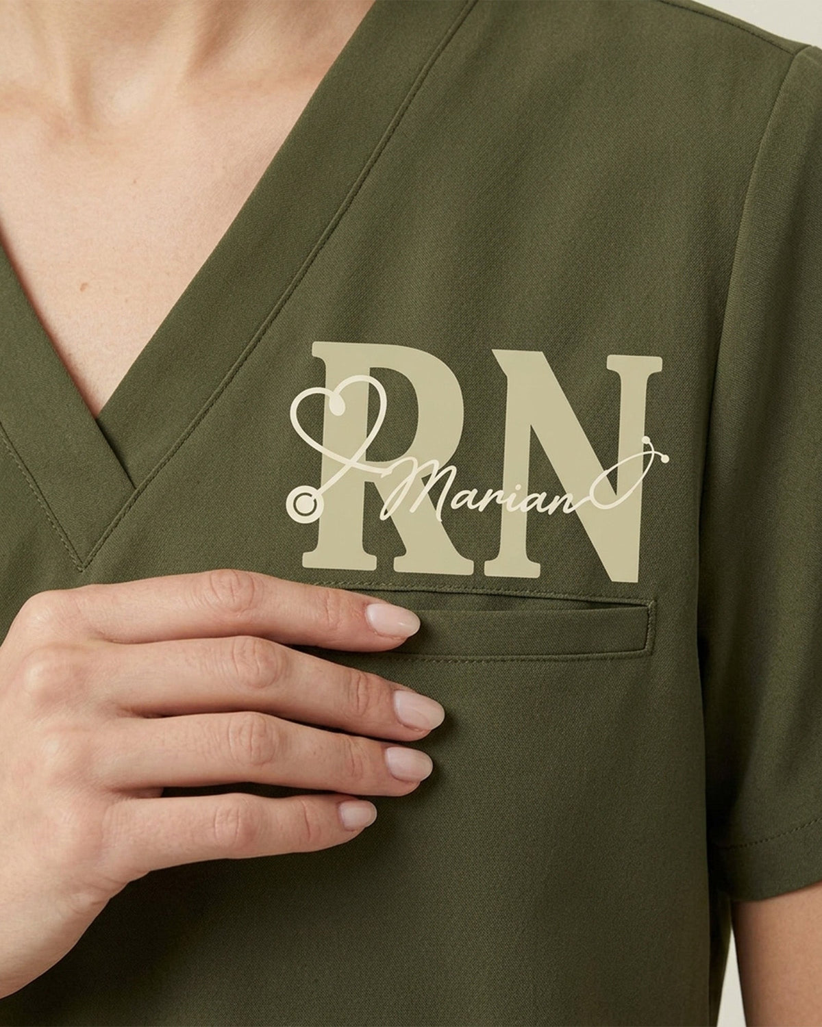 Personalized Name And Specialty Work Will Succ Without You Funny Hidden Message Gift For Nurse Coworker Top - Scrubloop