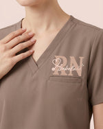 Personalized Name And Specialty Work Will Succ Without You Funny Hidden Message Gift For Nurse Coworker Top - Scrubloop