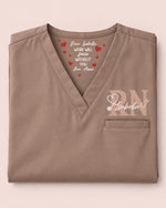 Personalized Name And Specialty Work Will Succ Without You Funny Hidden Message Gift For Nurse Coworker Top - Scrubloop