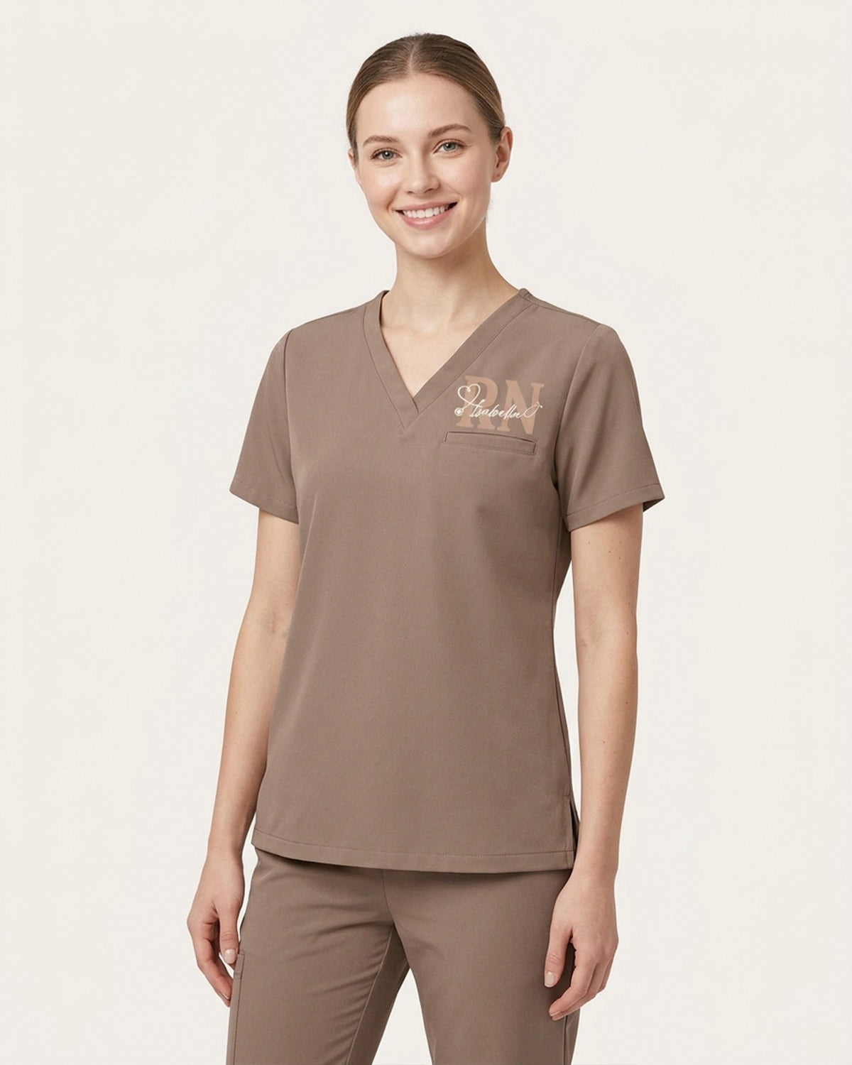 Personalized Name And Specialty Work Will Succ Without You Funny Hidden Message Gift For Nurse Coworker Top - Scrubloop