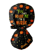 Personalized Name And Specialty You Can't Scare Me I'm A Nurse Funny Halloween Gift For Nurse Cap - Scrubloop