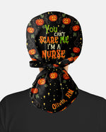 Personalized Name And Specialty You Can't Scare Me I'm A Nurse Funny Halloween Gift For Nurse Cap - Scrubloop