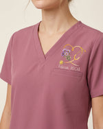 Personalized Name, Birth Month Flower And Specialty You Make Things Better Stethoscope Heart Gift For Nurse Colleague Top - Scrubloop