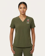 Personalized Name, Character And Birth Month Flower Thank You For Being A Part Of My Journey Hidden Message Gift For Nurse Coworker Top - Scrubloop