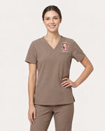 Personalized Name, Character And Birth Month Flower Thank You For Being A Part Of My Journey Hidden Message Gift For Nurse Coworker Top - Scrubloop