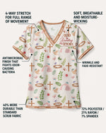 Personalized Name God Is Rewriting My Story Christian Gift For Nurse Top - Scrubloop