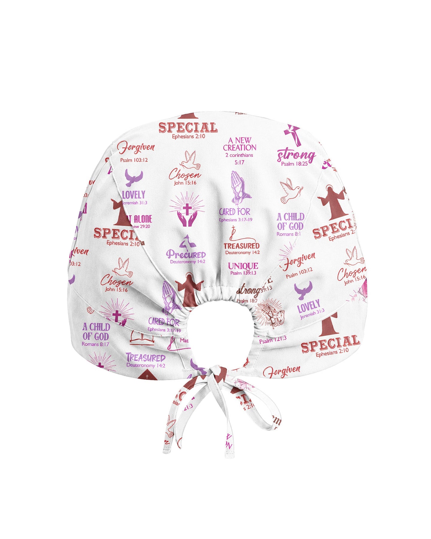 Personalized Name God Says I Am Bible Cross Butterfly Christian Nurse Cap - Scrubloop