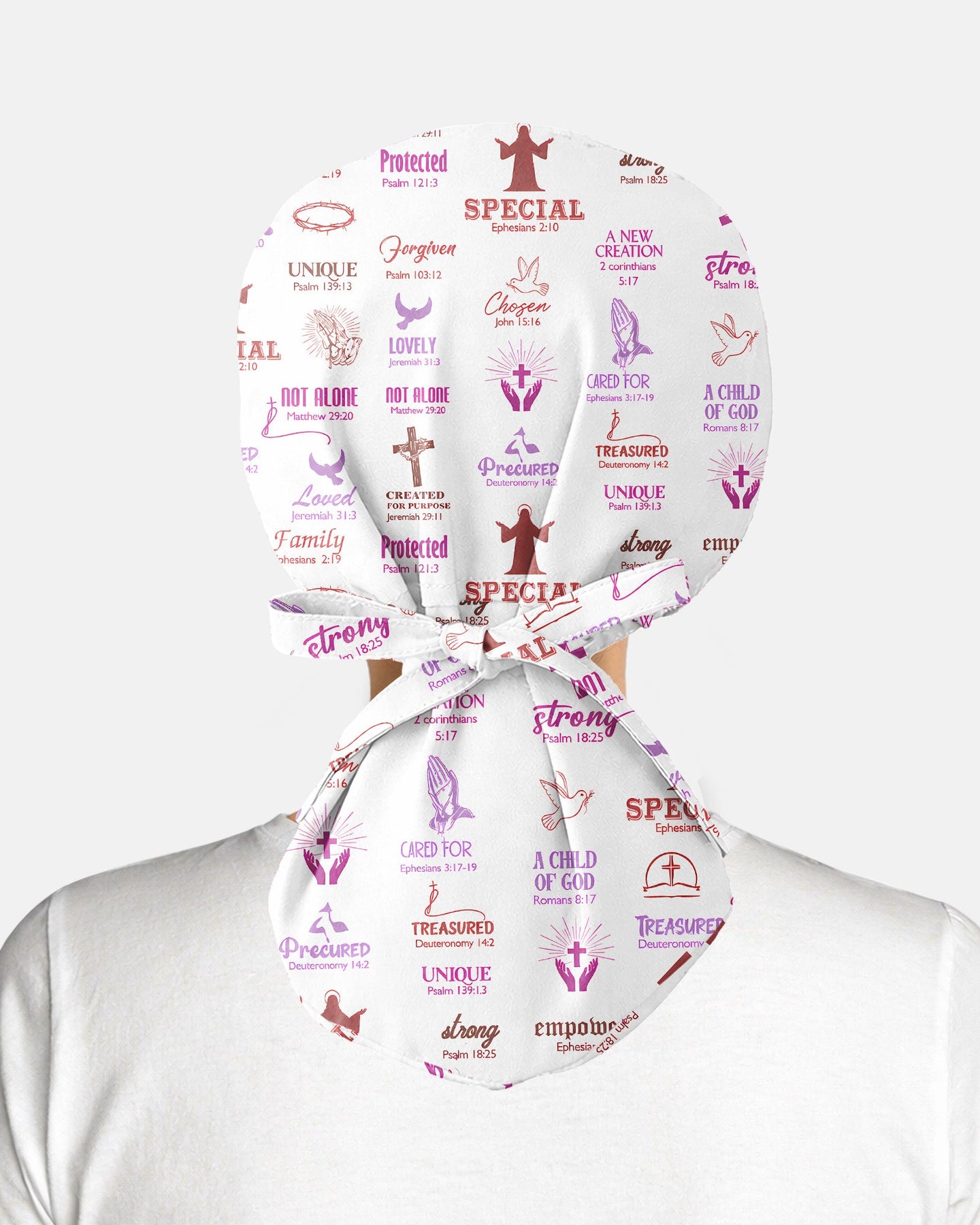 Personalized Name God Says I Am Bible Cross Butterfly Christian Nurse Cap - Scrubloop