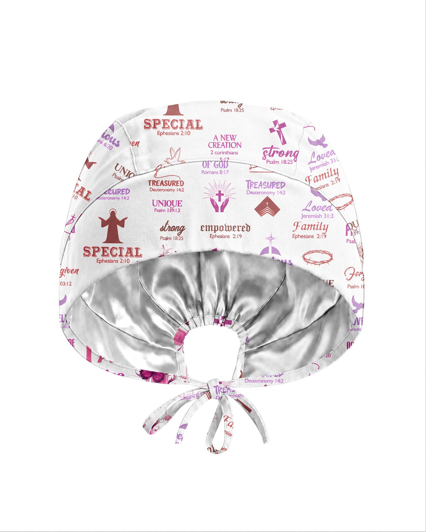 Personalized Name God Says I Am Bible Cross Butterfly Christian Nurse Cap - Scrubloop