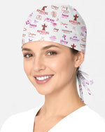 Personalized Name God Says I Am Bible Cross Butterfly Christian Nurse Cap - Scrubloop