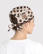 Personalized Name I Love Fall Prevention Autumn Leopard Pumpkin Pattern Funny Gift For Nurse Cap - Scrubloop