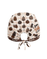 Personalized Name I Love Fall Prevention Autumn Leopard Pumpkin Pattern Funny Gift For Nurse Cap - Scrubloop