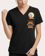 Personalized Name I Put A Spell On You Funny Halloween Gift For Nurse Top - Scrubloop