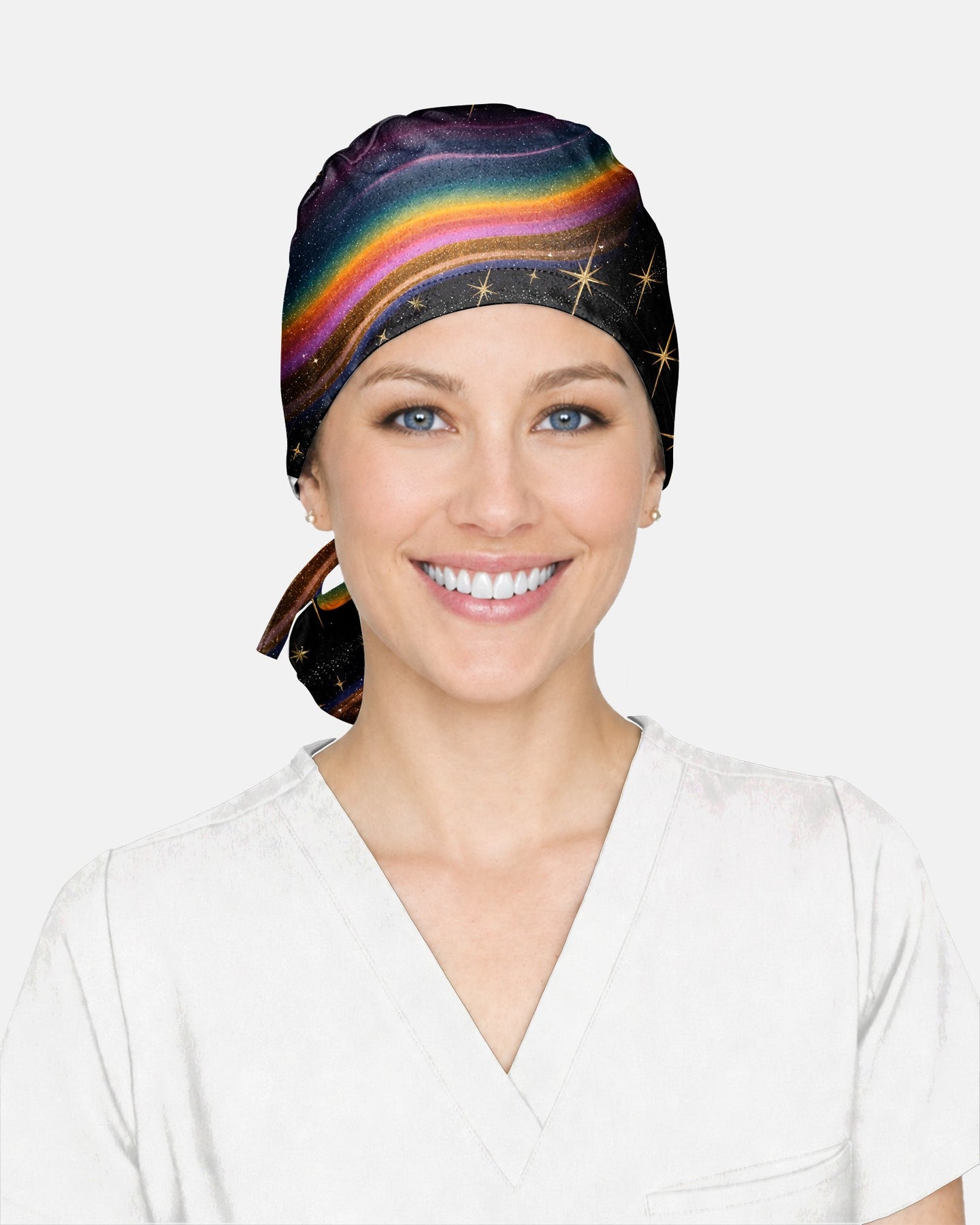 Personalized Name If The Stars Are Made To Worship, So Will I Christian Nurse Cap - Scrubloop