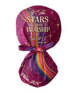 Personalized Name If The Stars Are Made To Worship, So Will I Christian Nurse Cap - Scrubloop