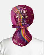 Personalized Name If The Stars Are Made To Worship, So Will I Christian Nurse Cap - Scrubloop