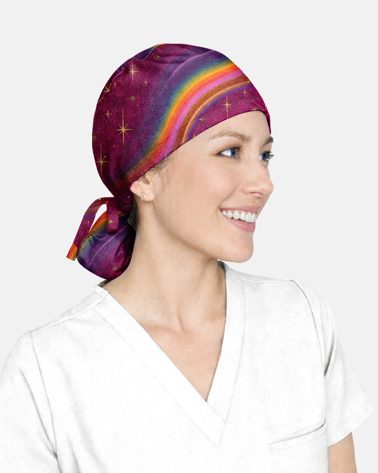 Personalized Name If The Stars Are Made To Worship, So Will I Christian Nurse Cap - Scrubloop