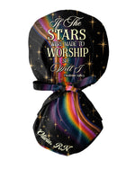 Personalized Name If The Stars Are Made To Worship, So Will I Christian Nurse Cap - Scrubloop