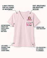 Personalized Name In October We Wear Pink Breast Cancer Awareness Gift For Nurse Top - Scrubloop
