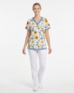 Personalized Name In Your Presence There Is Fullness Of Joy Christian Gift For Nurse Top - Scrubloop