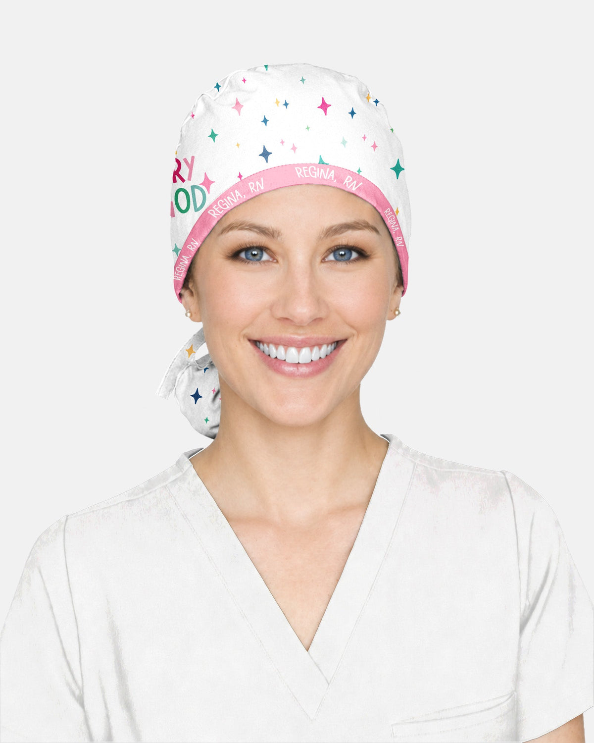 Personalized Name & Job Title All Glory To God Christian Gift For Nurse Cap - Scrubloop