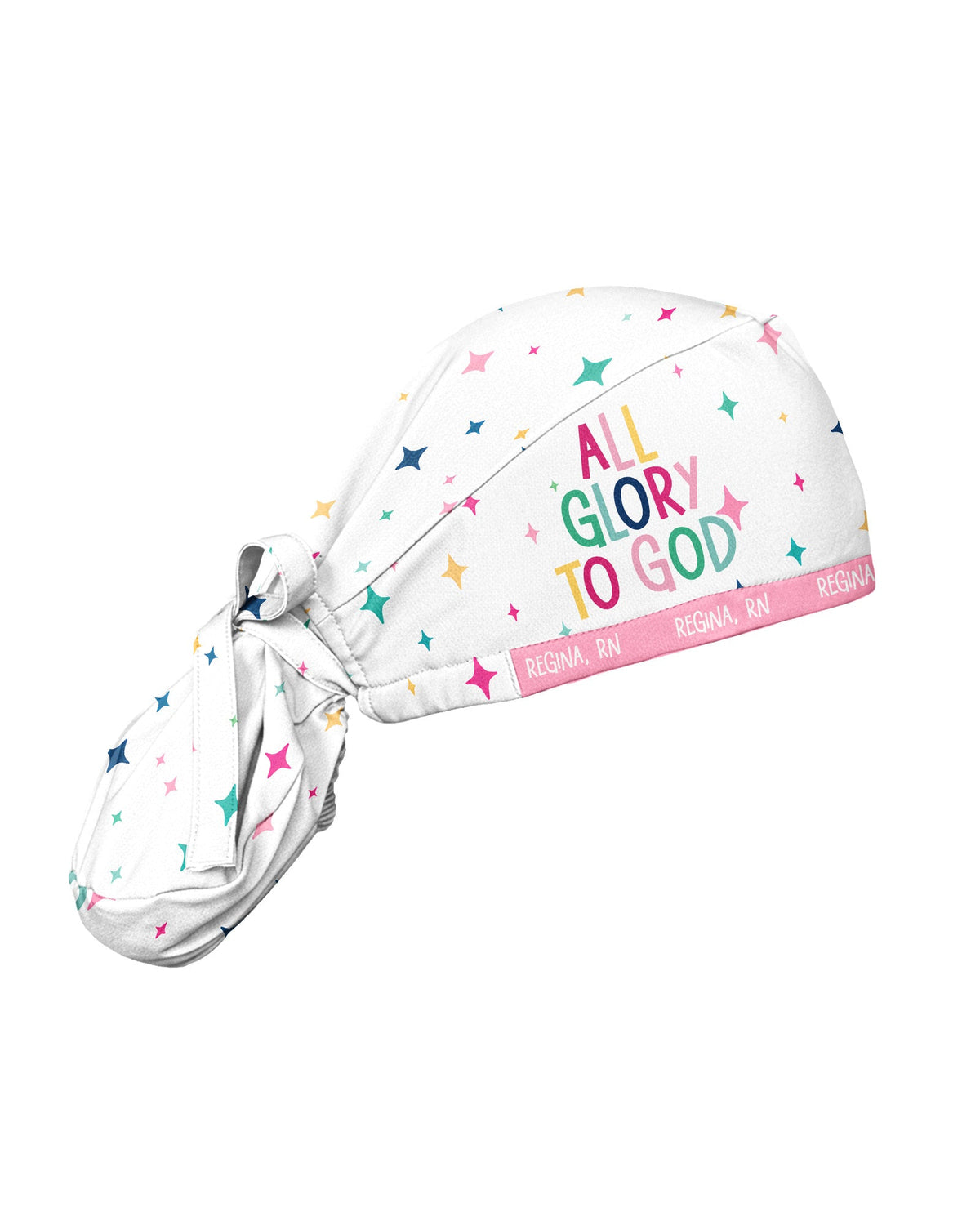 Personalized Name & Job Title All Glory To God Christian Gift For Nurse Cap - Scrubloop