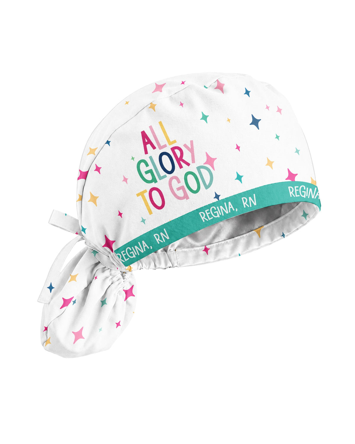Personalized Name & Job Title All Glory To God Christian Gift For Nurse Cap - Scrubloop