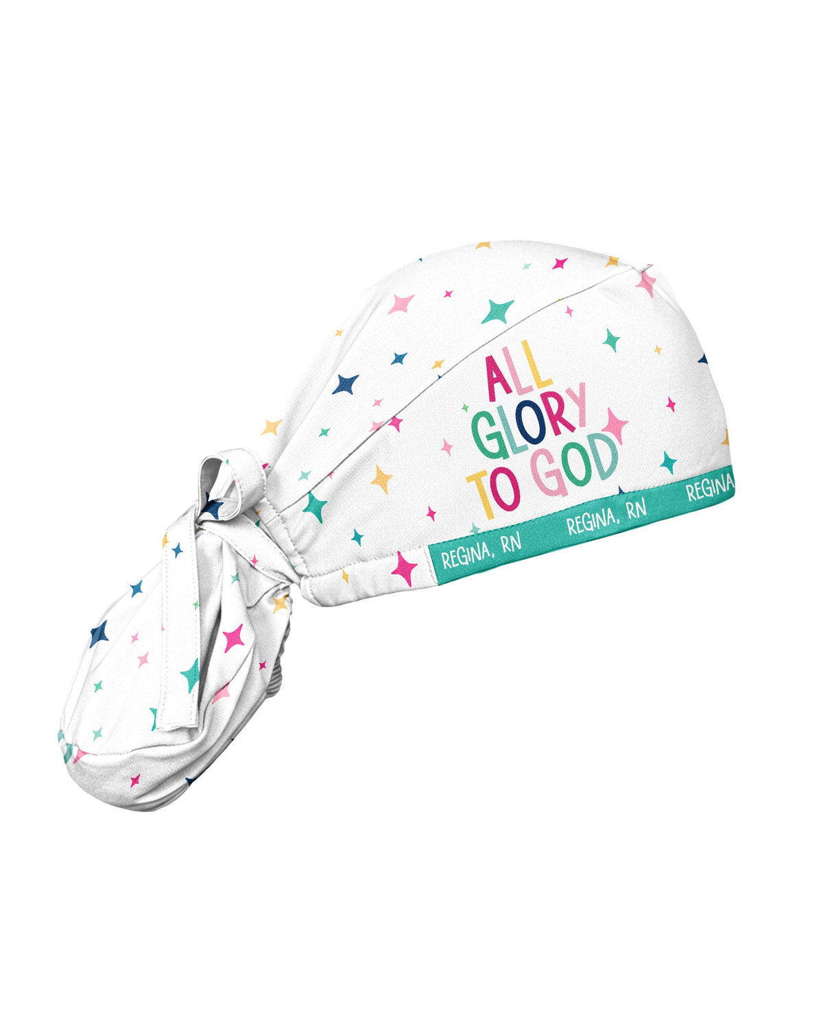 Personalized Name & Job Title All Glory To God Christian Gift For Nurse Cap - Scrubloop