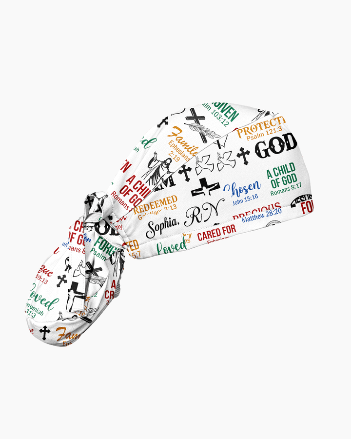 Personalized Name & Job Title Nurse God Says I Am With Christian Things Cap