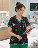 Personalized Name & Job Title Nurse God Says I Am With Christian Things Top - Scrubloop