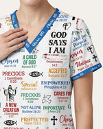 Personalized Name & Job Title Nurse God Says I Am With Christian Things Top - Scrubloop