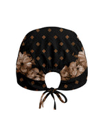 Personalized Name & Job Title Nurse God Working It Out For Me Premium Satin-Lined Scrub Cap - Scrubloop