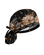 Personalized Name & Job Title Nurse God Working It Out For Me Premium Satin-Lined Scrub Cap - Scrubloop