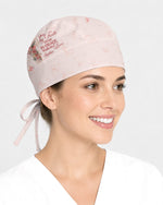 Personalized Name Live By Faith Grow In Grace Walk In Love Flower Cross Christian Nurse Cap - Scrubloop